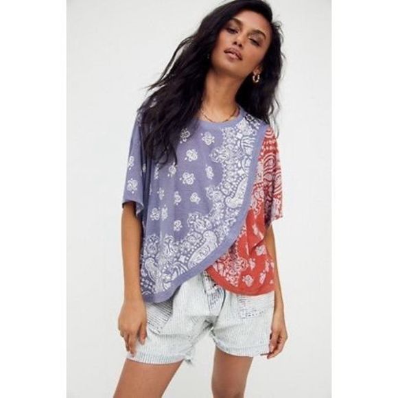 Free People Dusk To Dawn Tee Size L - Picture 1 of 7